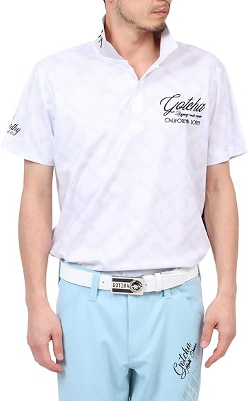 Amazon | [ガッチャ ゴルフ] GOTCHA GOLF DRY UVカット ロゴ 総柄